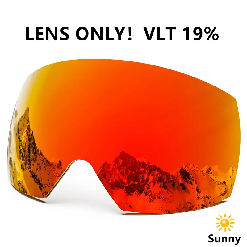 Maxjuli Ski Goggles Only Lens Winter Snow Sports with Anti-fog for Men Women Youth Skiing Skating mask ONLY LENS FOR M6 - Image 12