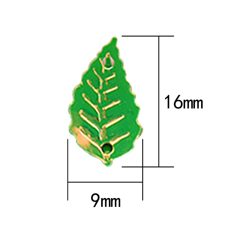 Leaves Shape Bulk Sequins Multicolor PVC Nail Art Accessories Wedding Dress Sewing Craft Clothes Decoration Dress Shoes DIY