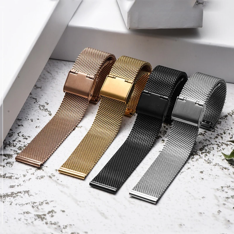 

18mm 20mm 22mm watchband for samsung galaxy watch 3 strap 41mm 45mm 46mm Gear S3 Frontier Active2 strap quick release mesh band