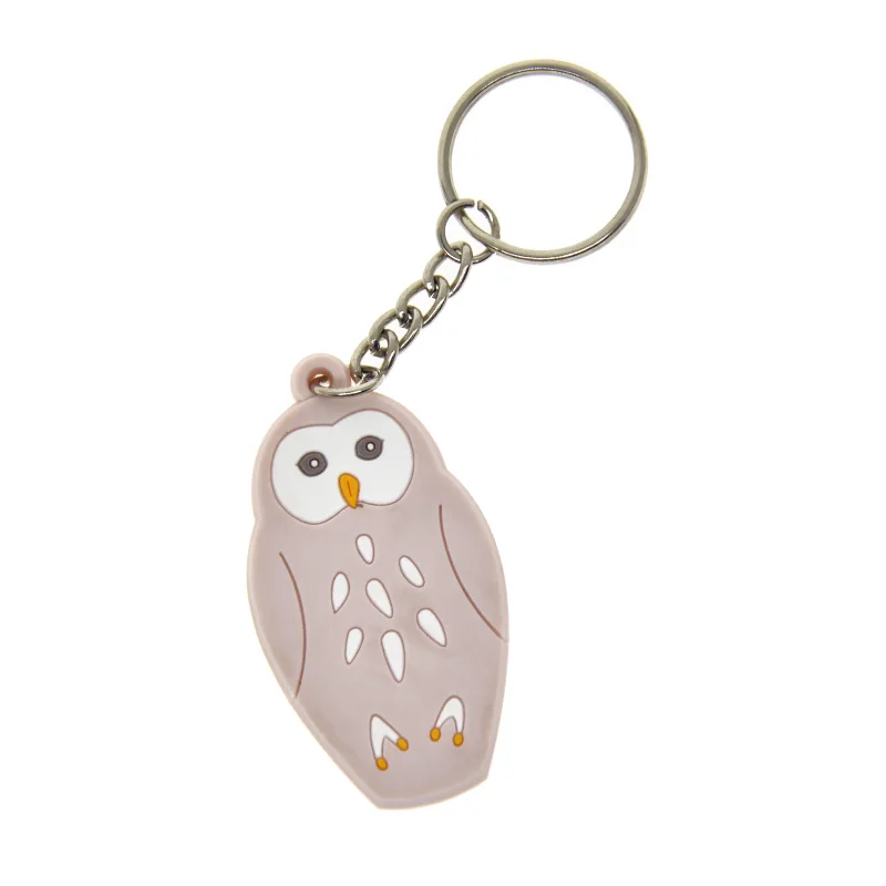 Tierförmiger Schlüsselanhänger aus weichem PVC mit individuellem Logo als Werbegeschenk – Detail 5