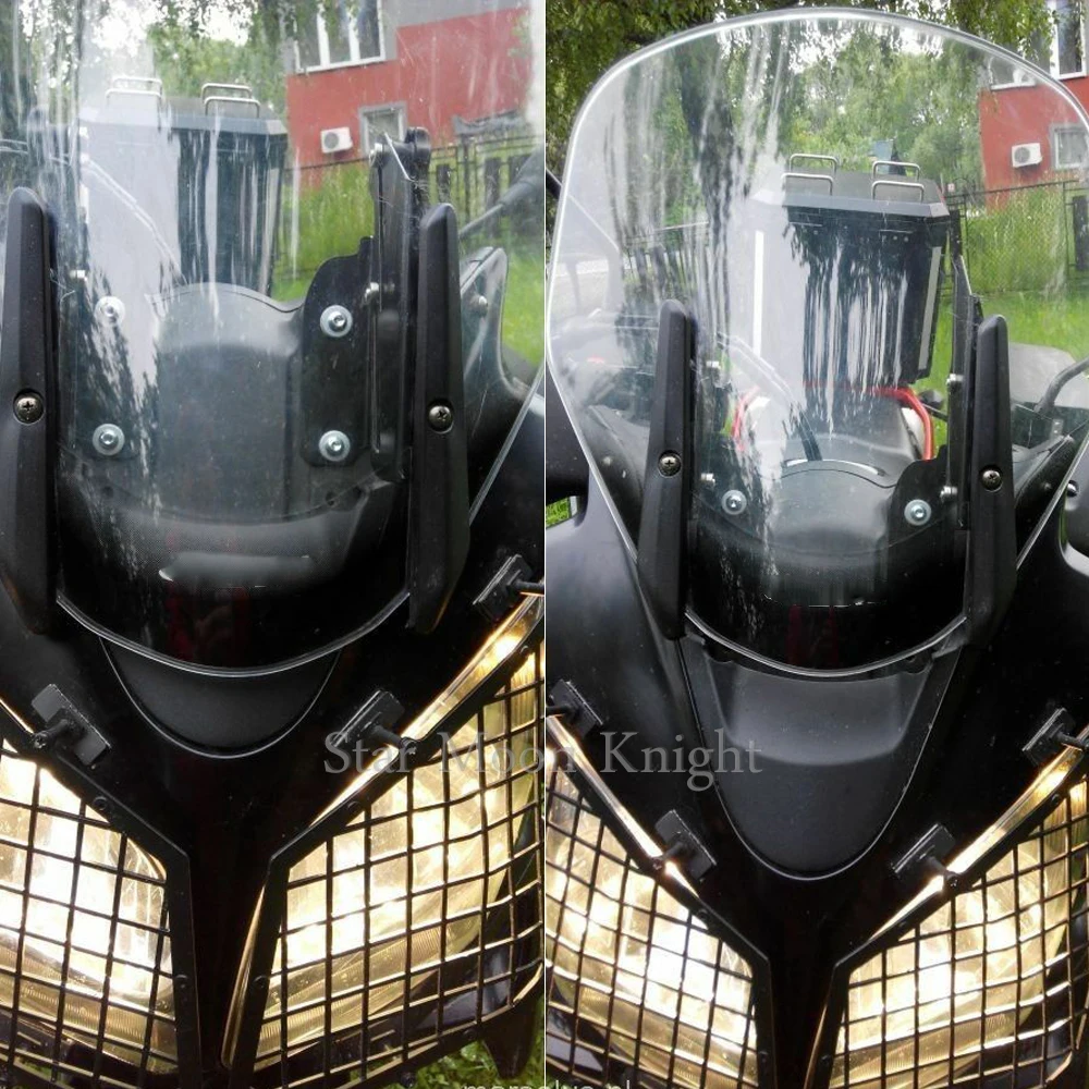 Windshield adjusters podpora držák čelního posílit držák soupravy pro suzuki lt vstrom DL1000 v-strom DL650 DL 650 1000