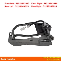 For BMW X5 Off-Road E53 Door Handle Carrier Inner Outside Front Rear Left Right 51218243615 51218243616 51228243635 51228243636