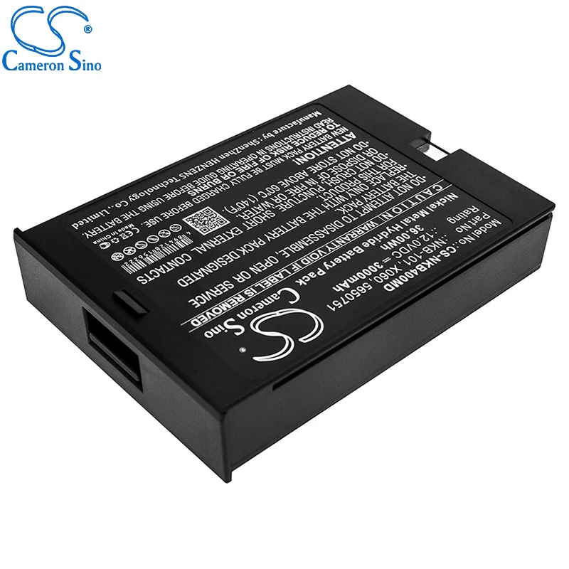 CameronSino-Nihon Kohden 용 배터리, 5100, 5650751 X060 의료용 교체 배터리, 3000mAh, 36.00Wh 12.00 볼트