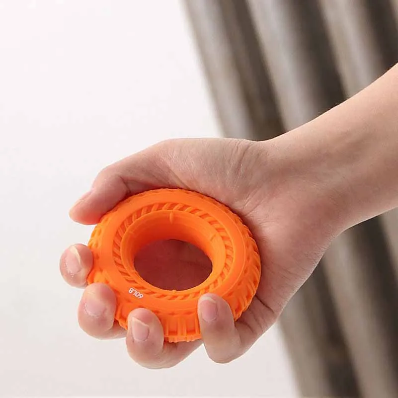 Silica Gel Hand Grip Gripping Ring Portable Muscle Power Training Hand Finger Exerciser Rehabilitation Practise Finger Device