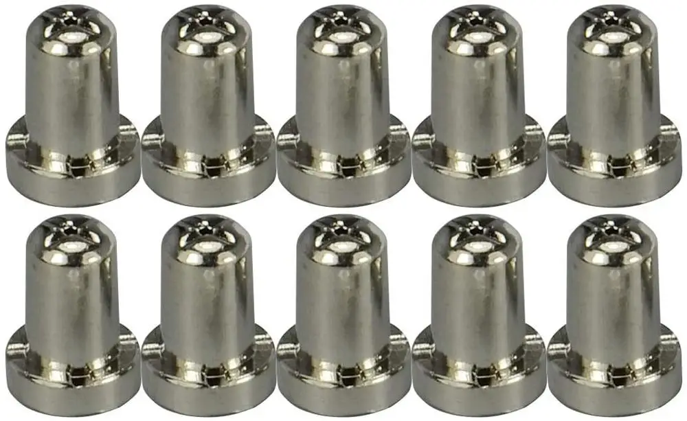 10pcs LG-40 PT-31 Plasma Cutter Extended Nickel-plated Tips Nozzles 18866L For CUT40 50 50D Plasma Cutting Machine