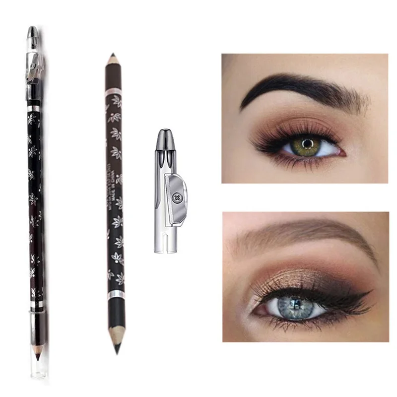 Black Eyeliner Pencils Waterproof Long Lasting Eye Liner Pen Women Eyeliner Pencils with a Built-in Sharpener Makeup Tools