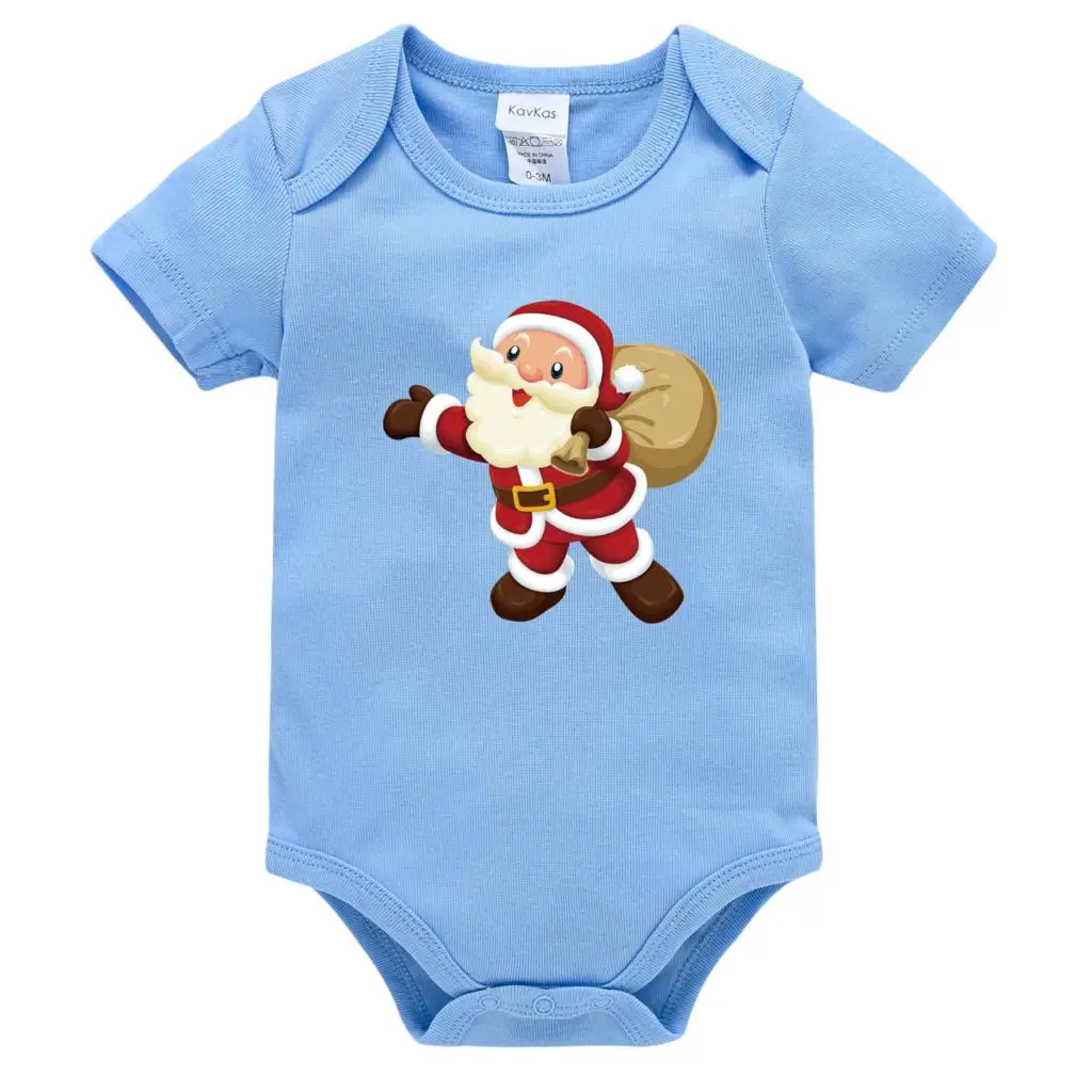 

Christmas Custom Baby Bodysuit Onesies Unisex Personalized Cotton Print Pattern Infant Body bebe Overall Infant 0-24M Jumpsuit