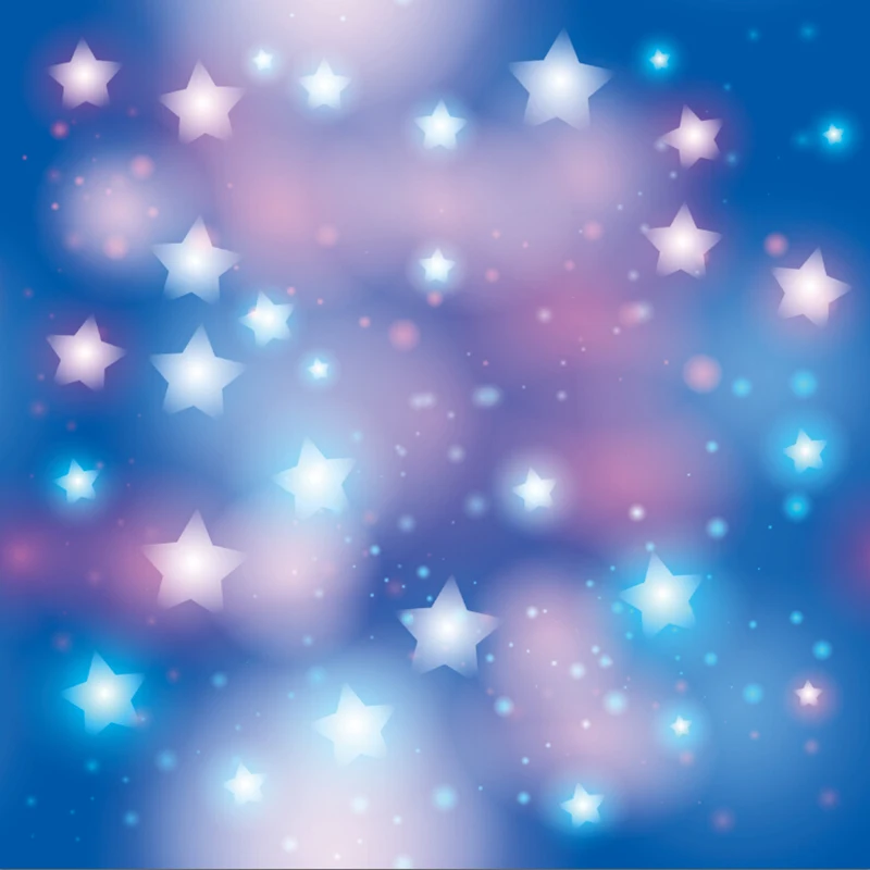 Laeacco Moon Blue Sky Glitter ดาวมีเมฆ Scenic Party เด็ก Photocall ภาพพื้นหลังถ่ายภาพฉากหลังสำหรับ Photo Studio