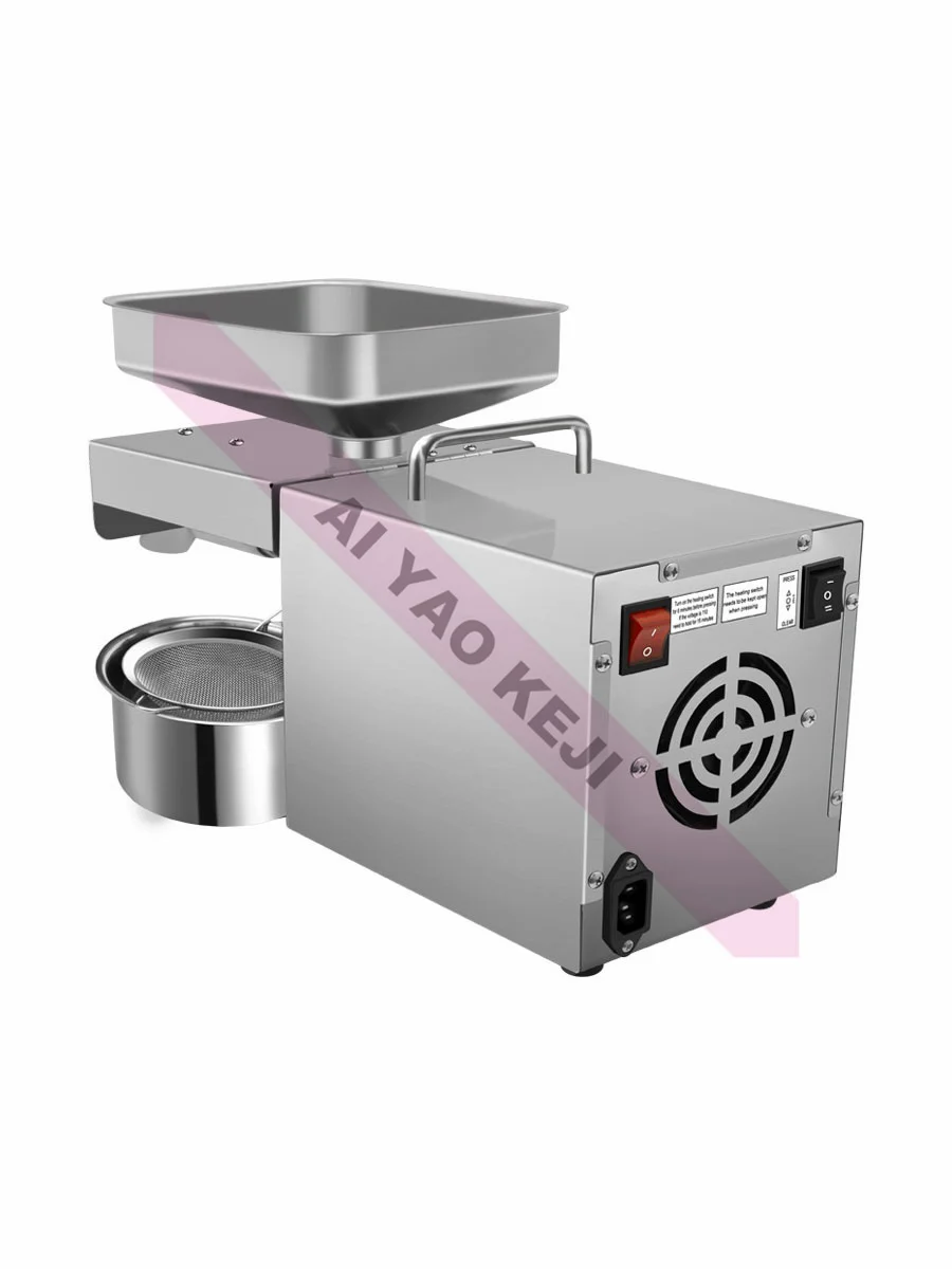 110V/220VStainless steel Household Commercial Oil Press machine,Peanut Oil Press Cold Press Oil Machine .