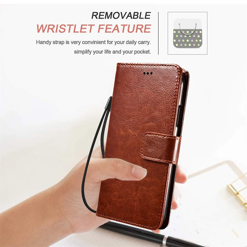 For Xiaomi Redmi Note 11s 11e 10 10s 10t 9 9t 9s 11 10 9 Pro 5G Case Leather Wallet Flip Book For Redmi Note 10 9 11 S E T Cover