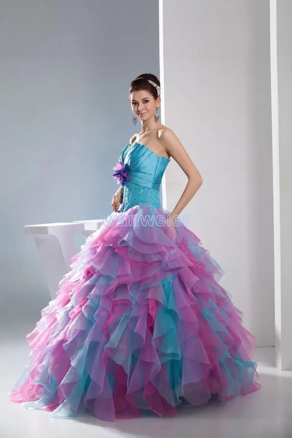 Ever pretty – robe de bal colorée en dentelle, 15 anos, costume de fleurs faites à la main pour remise de diplôme, robes de mariage sur mesure, nouvelle collection 2021