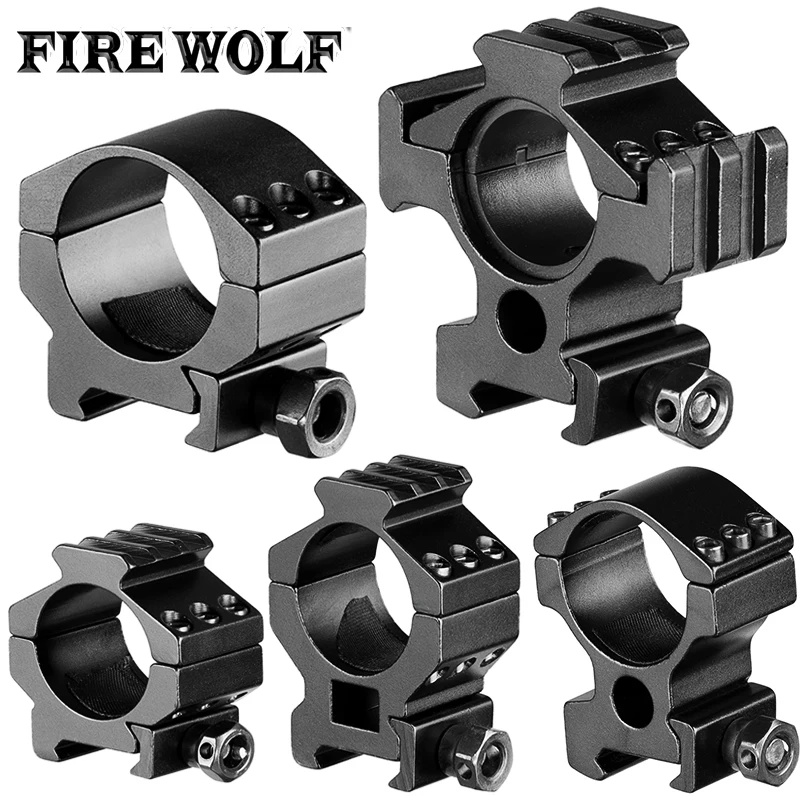 

Scope Mount 30mm Ring Heavy Duty Low Profile 6 Bolts 20mm Weaver Picatinny Rail w/ Hex Wrench for M16 Gun Lasers Flashlights