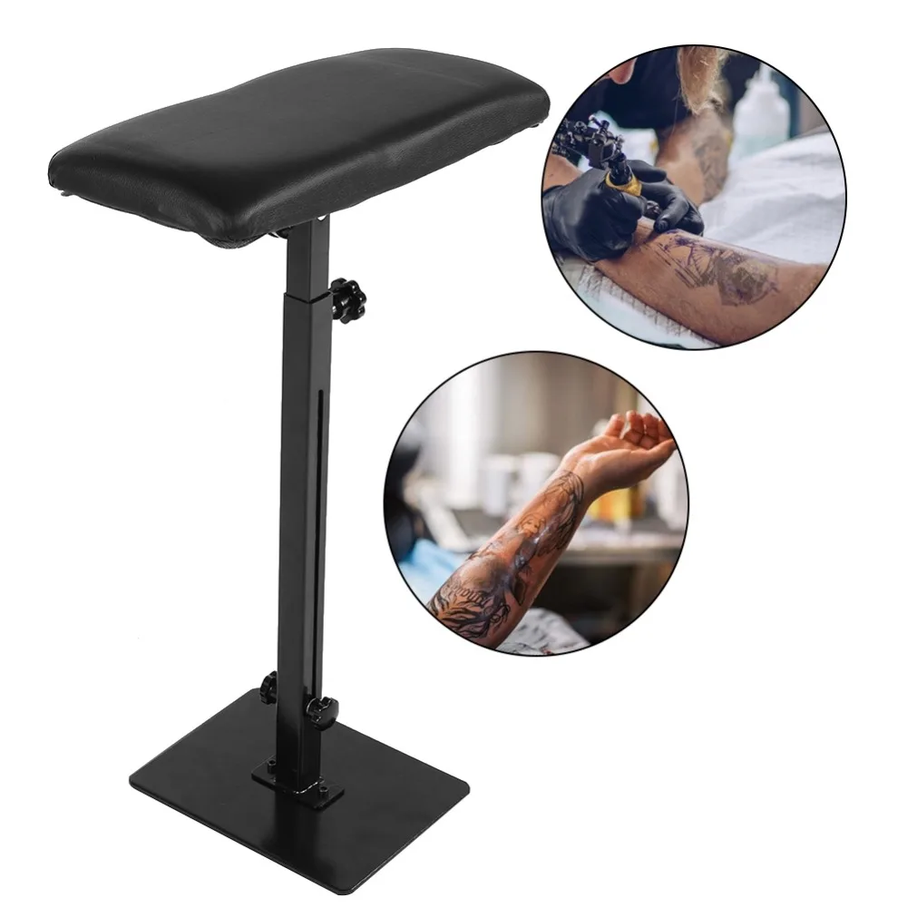 Suporte de apoio de braço para tatuagem, profissional, altura ajustável, apoio para perna, braço, barra, tripé com fornecimento de acessórios para máquina de tatuagem