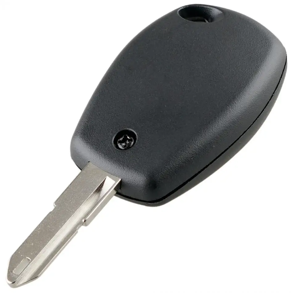 Llave de coche remota negra duradera con 2 botones, 433MHz, reemplazo de plástico, con Chip ID46/7946 y hoja NE73 apta para Renault, 1 unidad