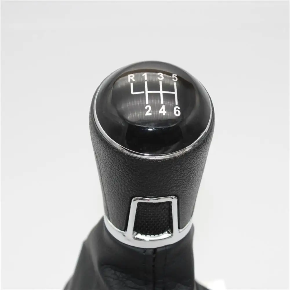 For VW Golf 7 A7 MK7 TDI Variant 2013 2014 2015 2016 2017 CarStyling 6 Speed Car Gear Stick Shift Knob With Leather Boot