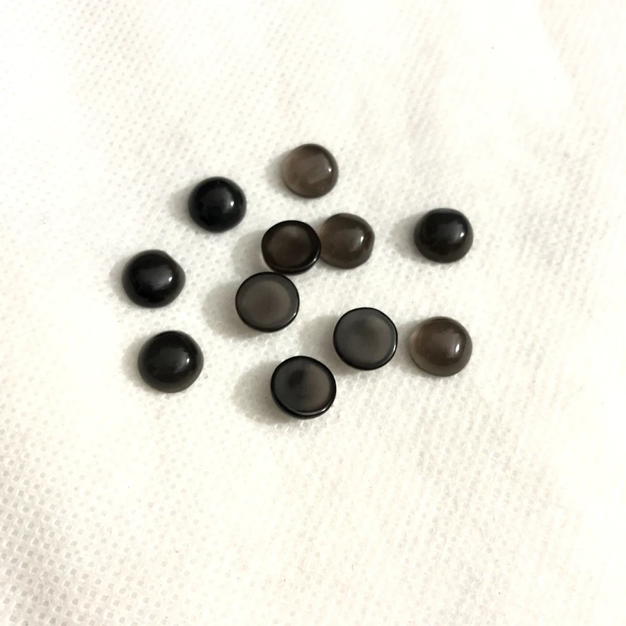 Sale 2pcs/lot Natural Ice Obsidian Bead Cabochon,6mm 8mm Round Gem Stone Cabochon Ring Face