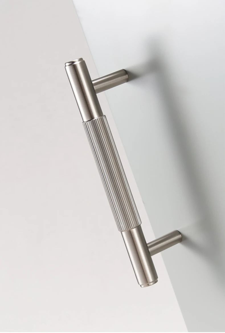 Dooroom Messing-Möbelgriffe, gebürstete Nickel-Silber-Griffe, Schrank-, Kommoden-, Schubladenknöpfe, Großhandel erhältlich – Detail 8