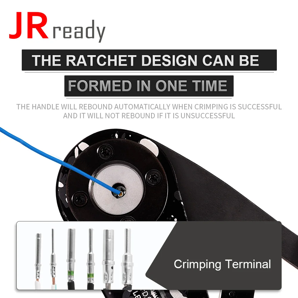 JRready New Product NEW-DT1 Four-indent Wire Crimper For Deutsch DT Amphenol AT Series Connectors Solid Contacts 12-22AWG