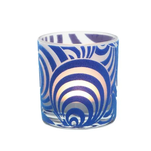 Arte Home Ring Blue Retro Candle Holder