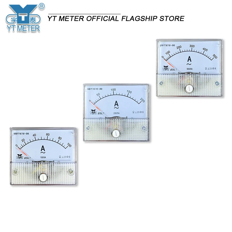 85l1-a amperometro AC 30 / 50 / 75 / 100 / 150 / 200 / 250 / 300 / 400 / 500 / 600 / 750 / 800 / 5A trasformatore puntatore CT amperometro n