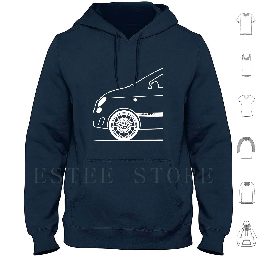 

500 Hoodies Long Sleeve Multipla Abarth 595 Talento 127 Cinquecento Coupe 128