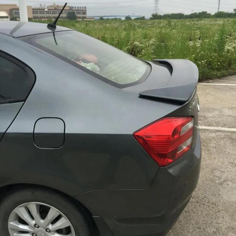 Dla Honda City Spoiler 2009 2010 2011 2012 2013 2014 samochód ogon skrzydło dekoracji plastik ABS niepomalowany podkład tylny Spoiler bagażnika — zdjęcie 5