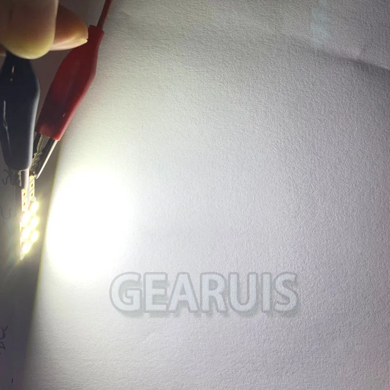

100pcs T10 1W LED Bulb IC driver W5W 80MA 6 smd 3030 LED Car Auto License Plate Light Door Led White Reverse Lens Bulbs AC 12V