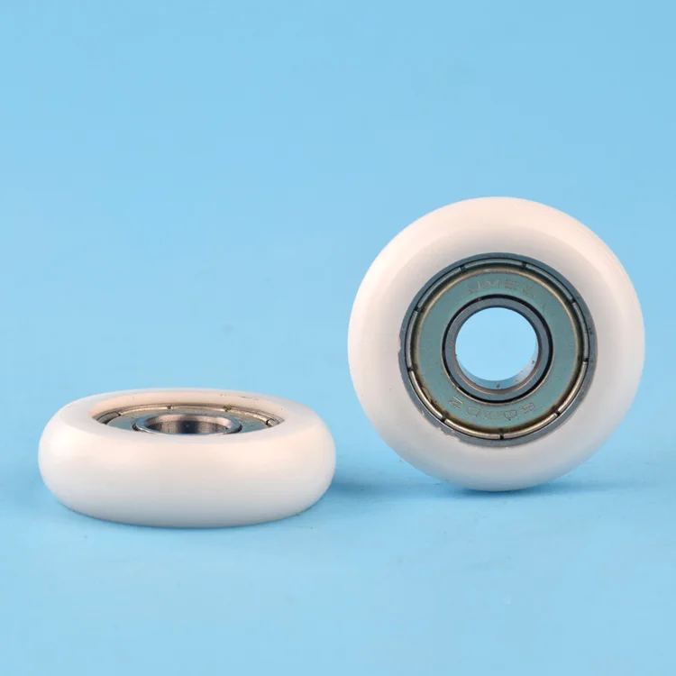 5 stücke 10x36x10mm 6000ZZ lager delrin POM beschichtet Roller R5mm runde typ pulley rad roller roll umlenkrolle rad