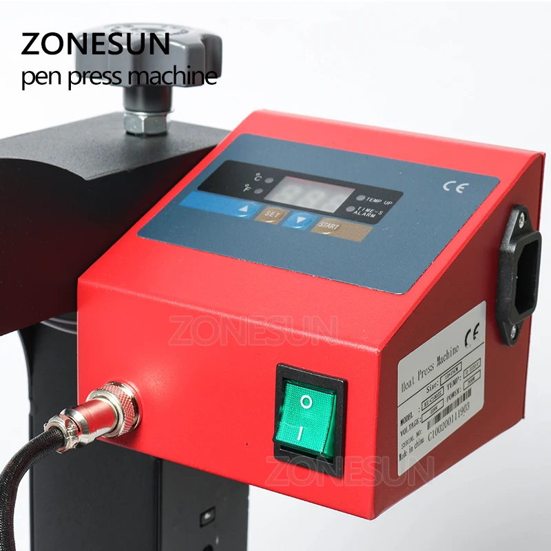 ZONESUN Pen Heat Printing Machine Hot Transfer Printing Machine Press Machine For Plastic Ball Point Pen Logo Pressing Machine