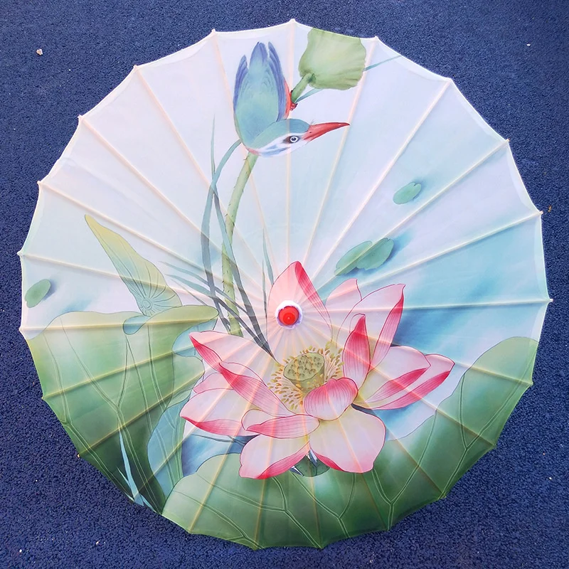 84cm Oil Paper Style Umbrella Rain Women Ancient Decoration Craft Umbrella Hanfu Qipao Show Classic Dance Umbrella Photo Parasol