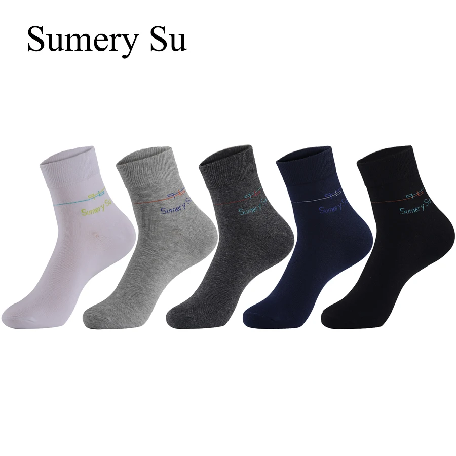 Casual Socks Long Men OutdoorTravel Dress Business Breathable Daily Wear Cotton Socks 5 Colors Male Gift Hot Sale 1 Pairs