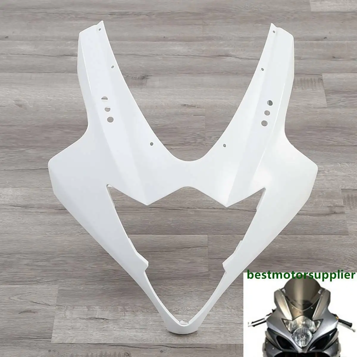 

Motorcycle Unpainted white Upper Head Front Fairing Cowl Nose For Suzuki GSXR1000 K5 2005-2006