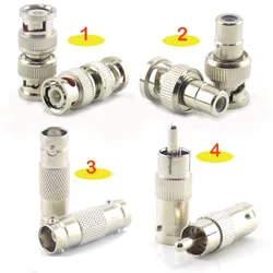 2/5/10Pcs BNC Connector Female to Female BNC Male to Male RCA Female BNC female to RCA Male Adapter for System Video CCTV Camera