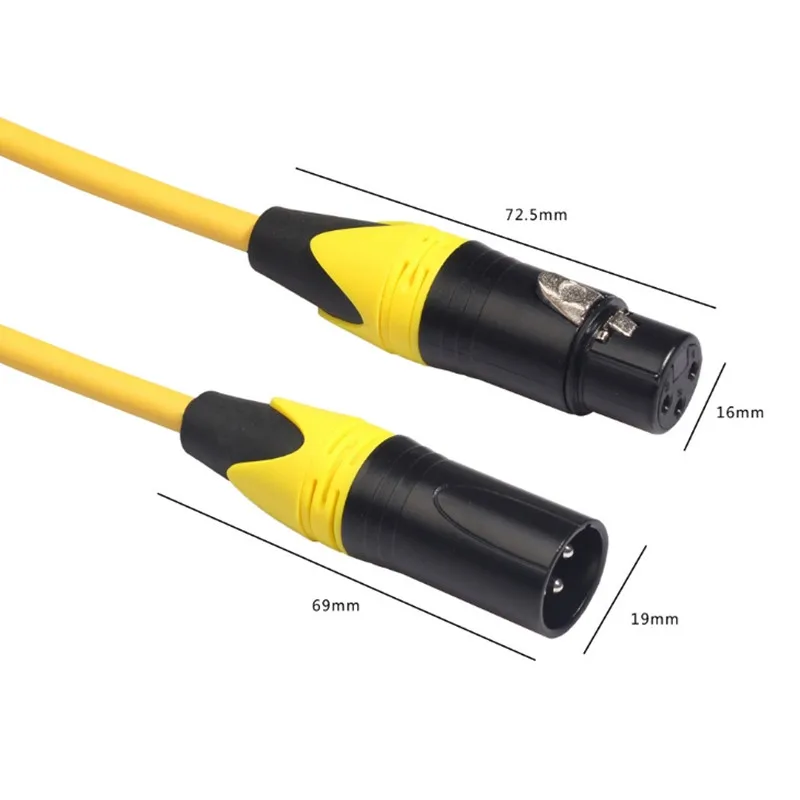 3Pin kabel XLR męski na żeński wtyk Canon kabel Audio ekranowany 1 szt. Do miksera wzmacniacz mikrofonowy 1m 2m 3m 5m 10m