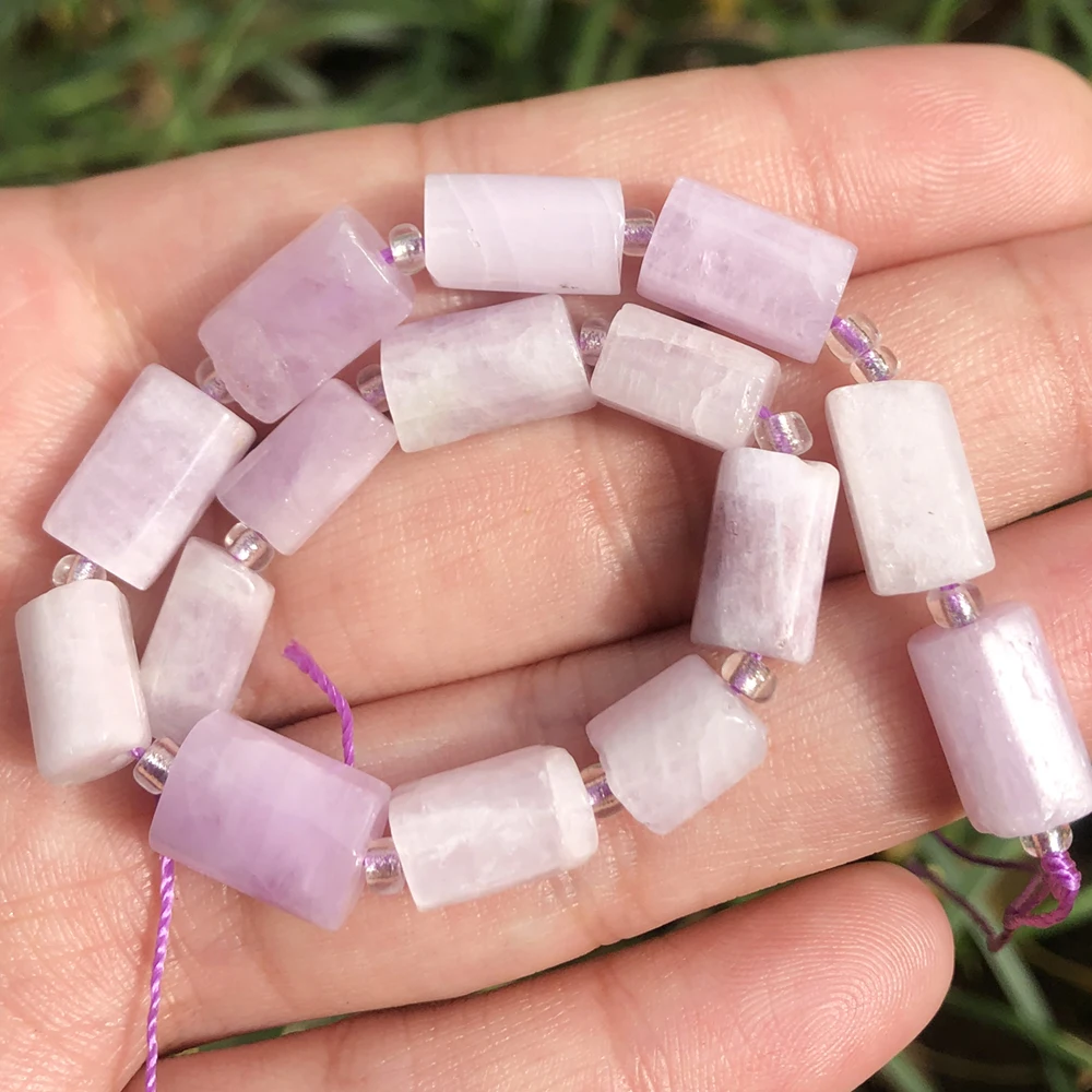 Natural AA Lapis Lazuli Apatite Sunstone Gems Beads Cylinder Shape Loose Bead For Jewelry Making DIY Charms Bracelet Accessories