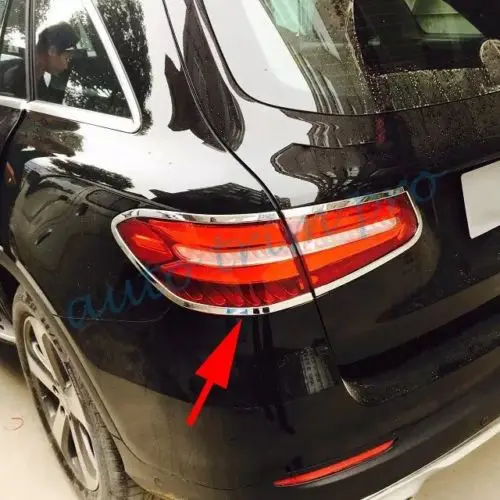 Chrome Rear Tail Light Lamp Taillight Cover Trim For Mercedes Benz GLC X253 Wagon 2016 2017 2018 2019 2020 Accessories