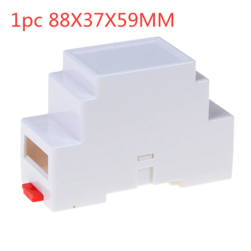 1PC DIN Rail PLC Junction Box Plastic Electronics Box Project Case 88x37x59mm/100*60*25mm High Quality