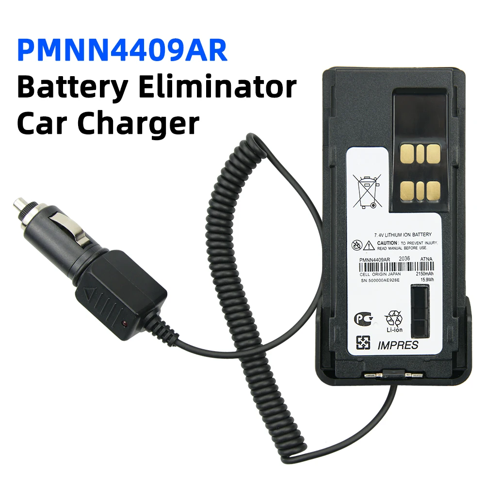 • Caricabatterie eliminatore batteria per Motorola XPR3300 XPR3500 XPR7350 XPR7380 XPR7550 XPR7580 caricatore per auto Radio bidirezionale