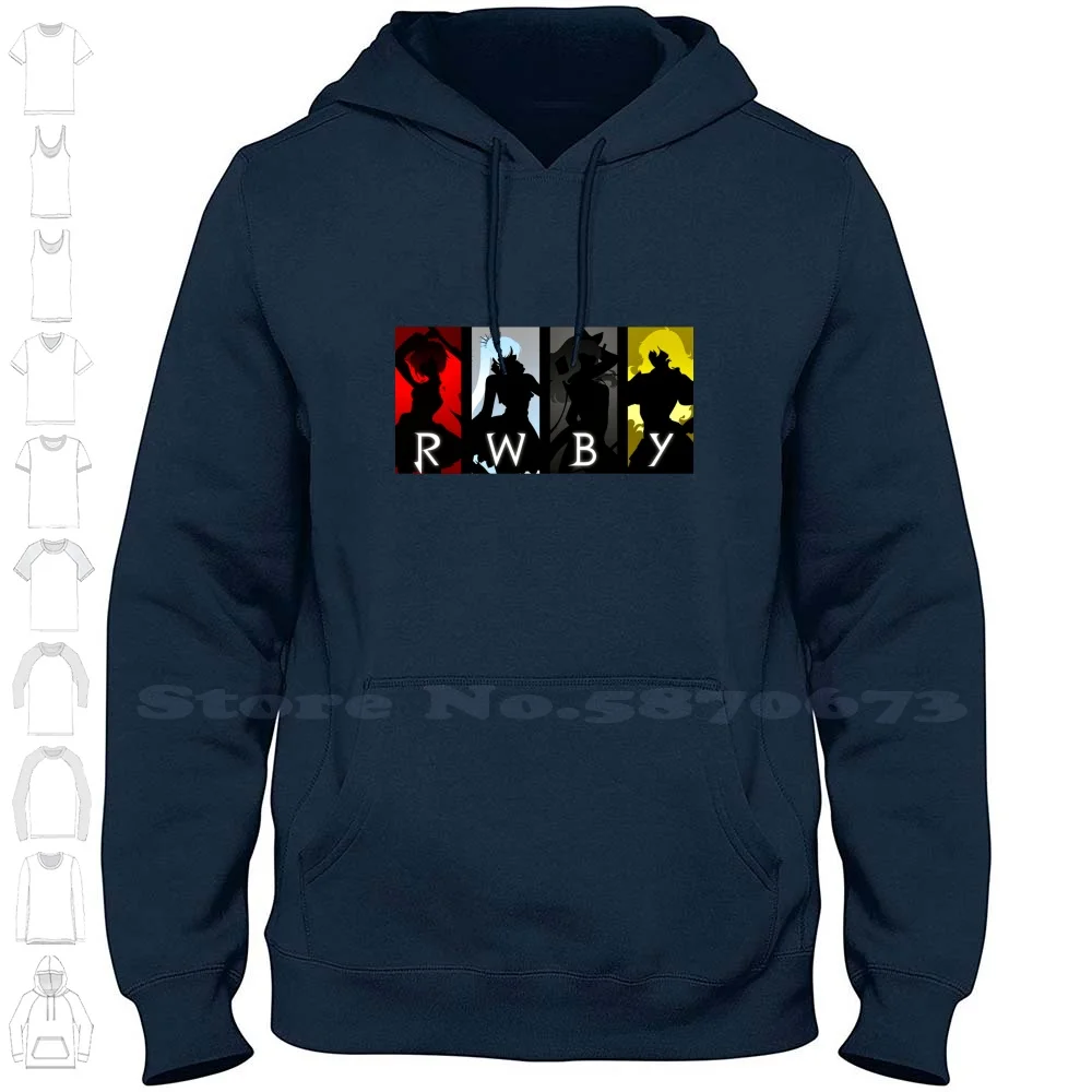 Silhouettes Long Sleeve Hoodie Sweatshirt Rooster Teeth