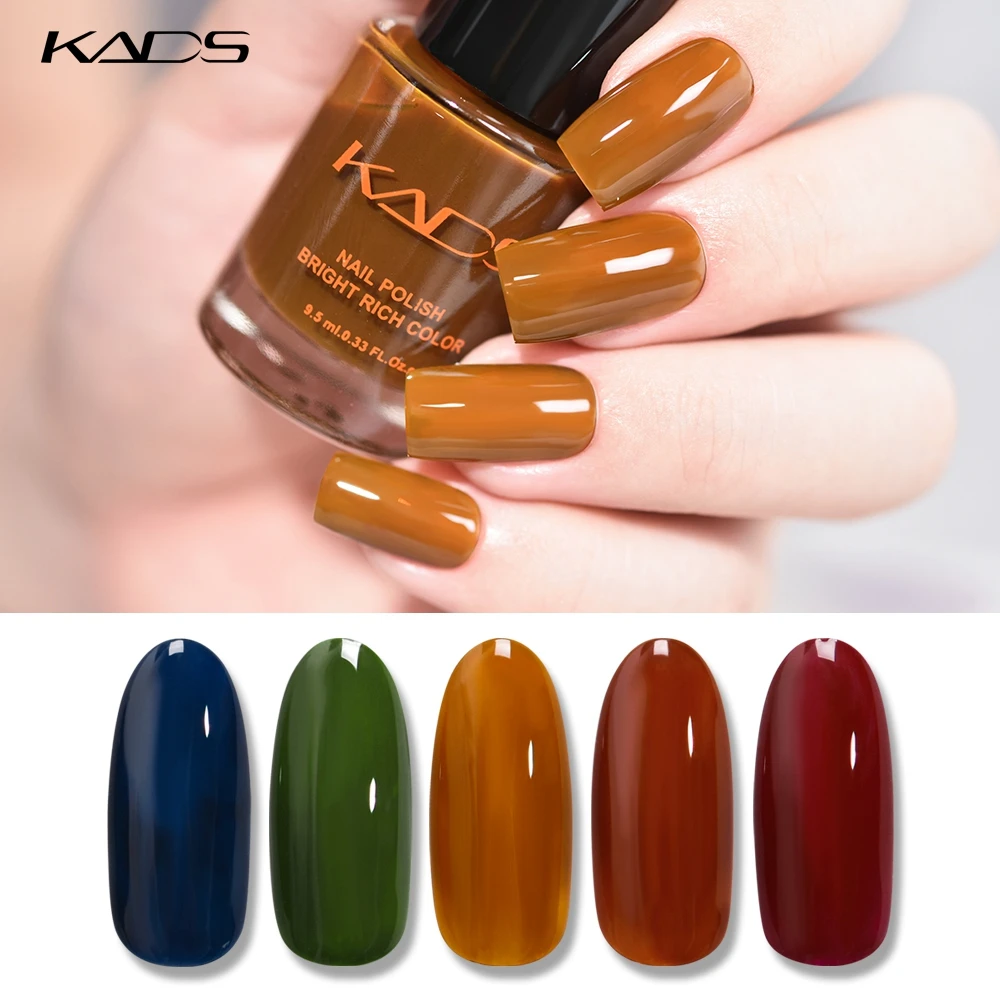 KADS 10ml Nail Polish Translucent Jelly Nail Polish Protection Unpeelable Quick Drying Manicure Polish Nail Art Design