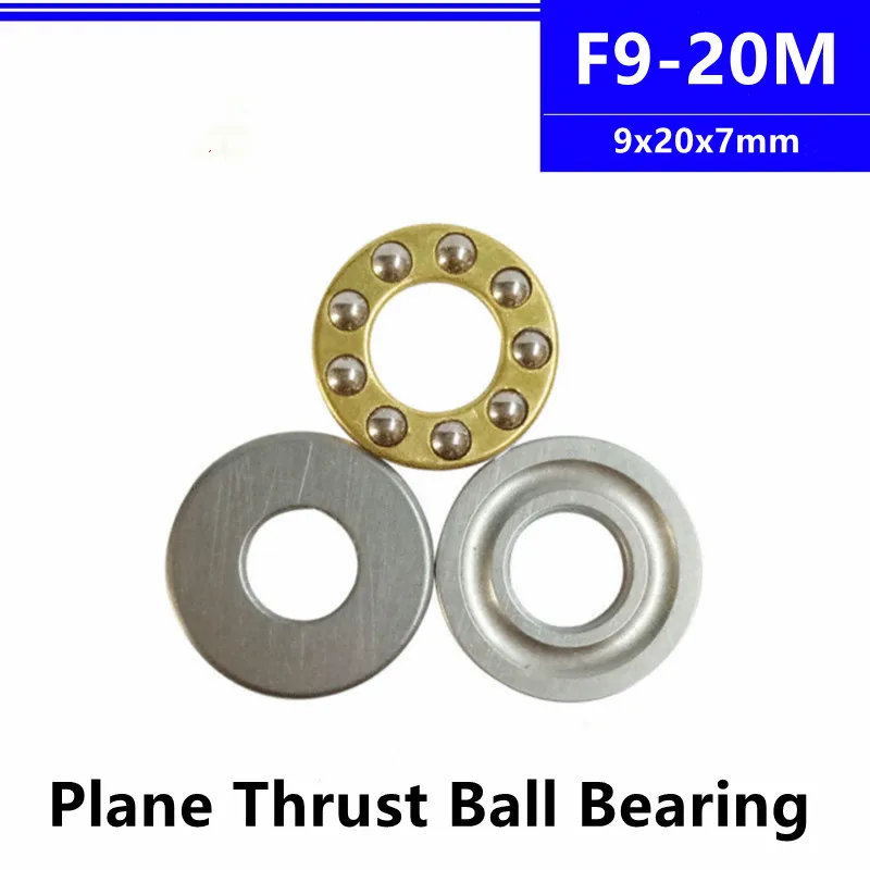 

F9-20M 9x20x7mm Miniature Plane Thrust Axial Metal Ball Bearing 9*20*7 mm