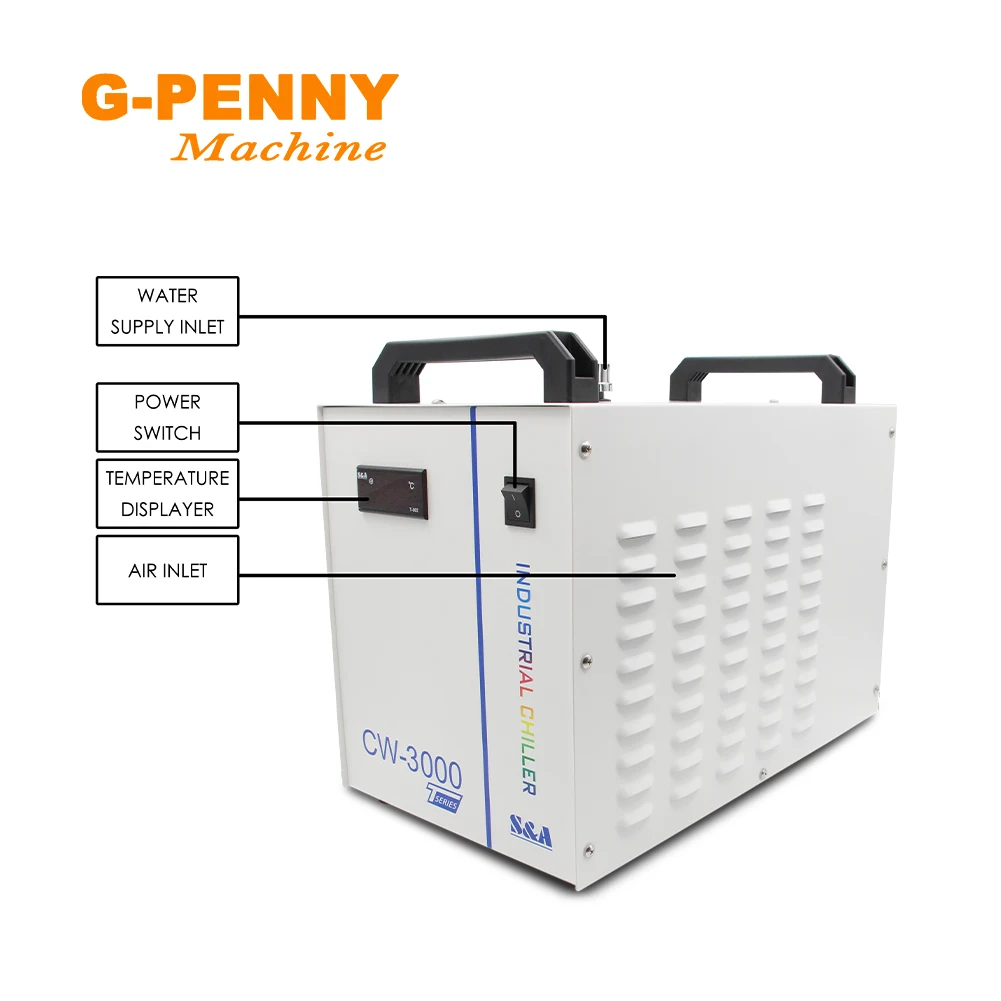 Imagem -04 - Bomba de Refrigeração de Água Industrial Chiller de Água para Co2 Gravação a Laser Máquina de Corte de Refrigeração Cw3000 Dg110v Tg220v 380v