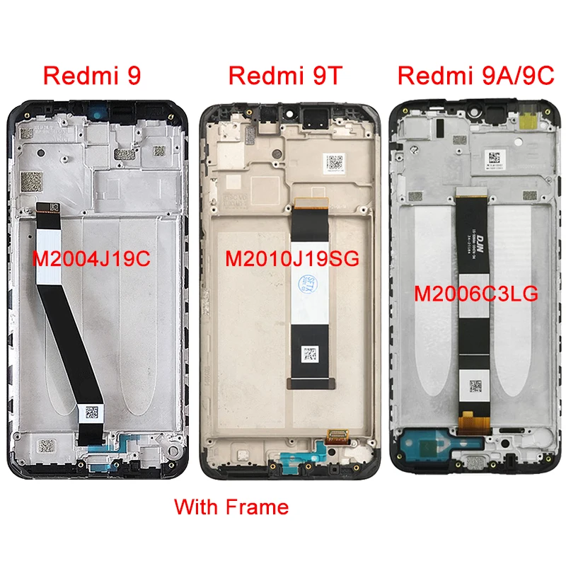 Redmi 9 Display For Xiaomi Redmi 9T 9A 9C LCD Display With Frame 6.53\