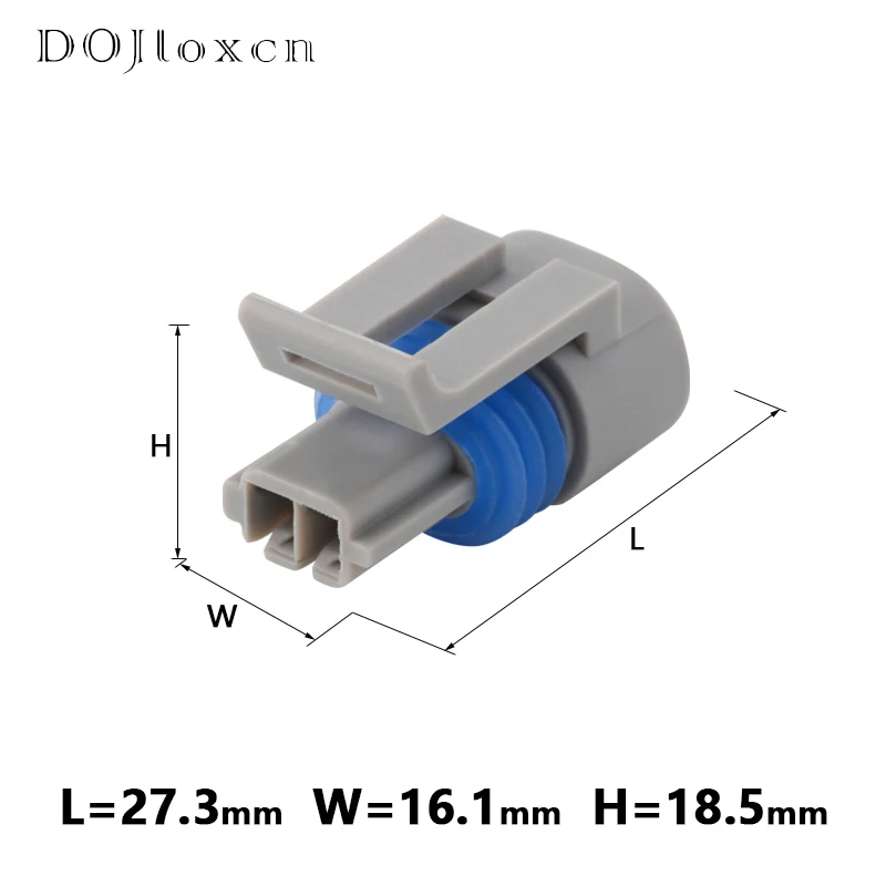 2/5/10/20/50/100 Sets 2 Pin Lntake Air Temp Temperature Sensor Plug Waterproof Electrical Wire Female Connector For GM 12162197