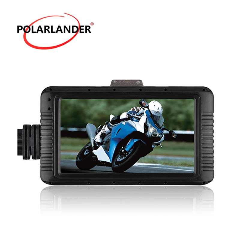 

3 inch Front and Rear Lens Black 1080P HD With Line Control USB Motorcycle Electric Vehicle Wide-angle Loop Rrecording DVR