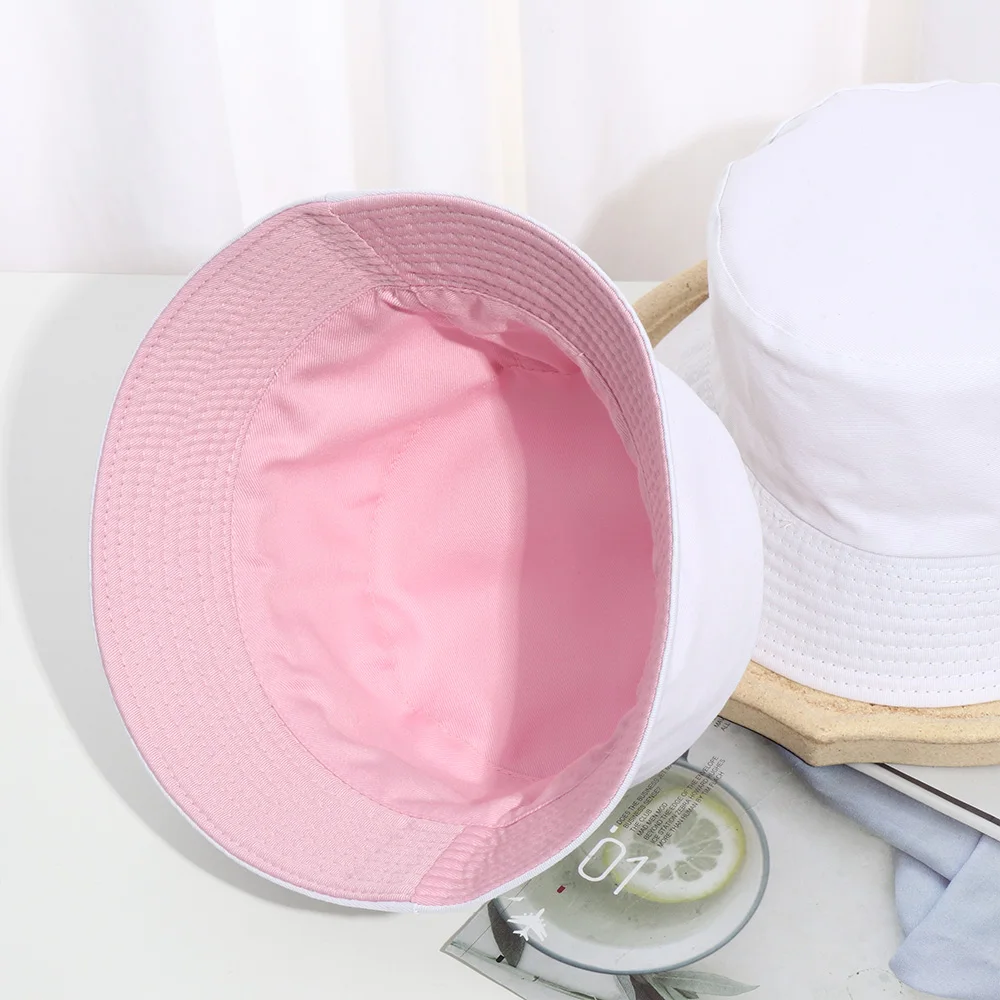 New Double-Sided Bucket Hat Women Men Beach Anti-UV Sun Hat Wide Brim Visors Foldable Portable Summer Fisherman Panama Cap