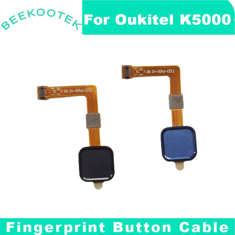 Black/Blue Original Oukitel K5000 5.7inch Phone Fingerprint Button Components Sensor Flex Cable FPC