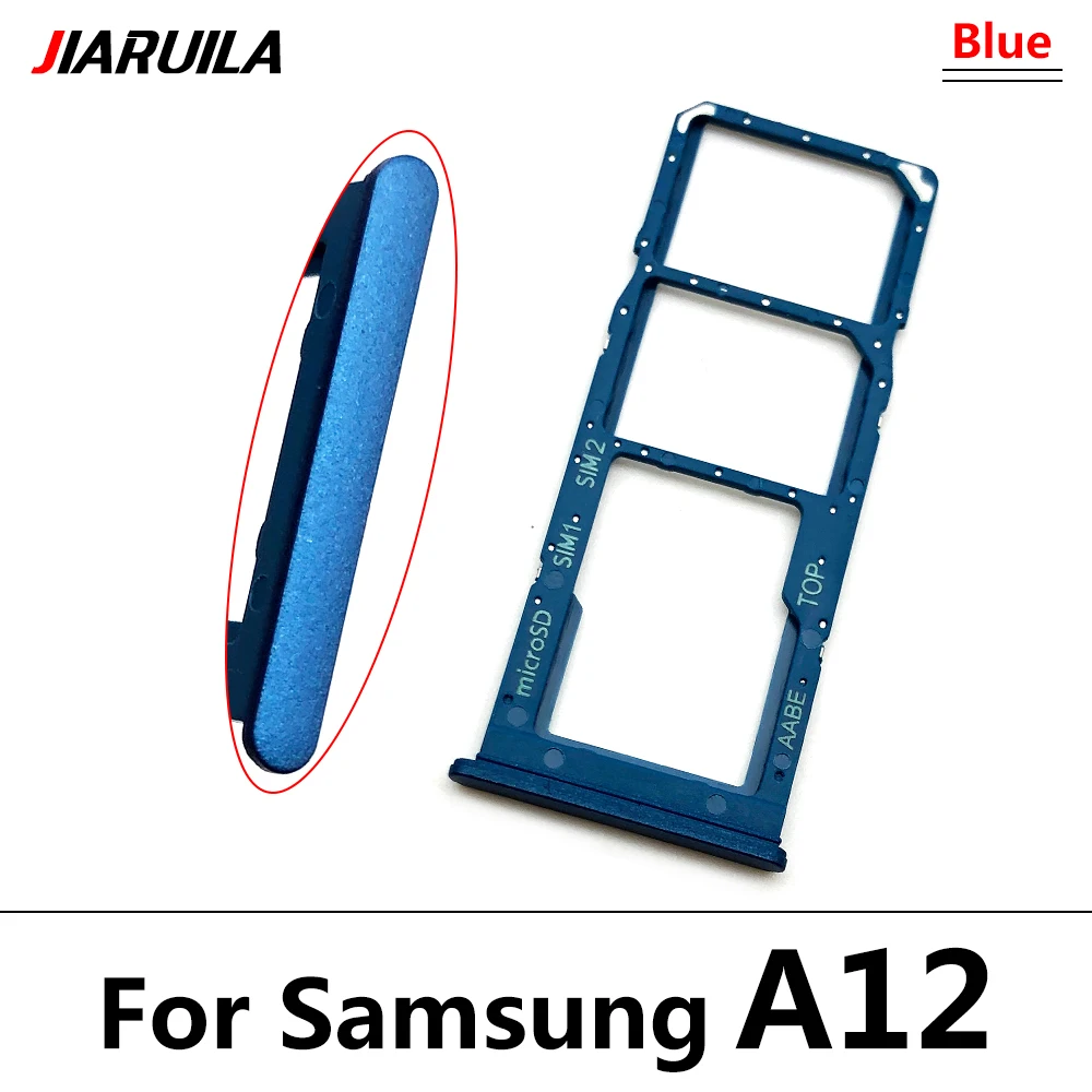 SIM-Karten fach für Samsung A12 A31 A51 A71 A125F Dual Micro SIM-Kartens teck platz Fach halter SD-Kartenleser Teile – Detail 17