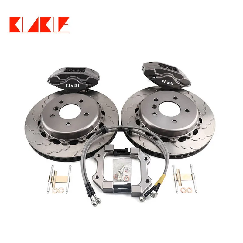 

KLAKLE Auto Brake System 7700 2 Piston Brake Caliper Kit Drilled System Brake Discs Rotor For BMW R53 GP