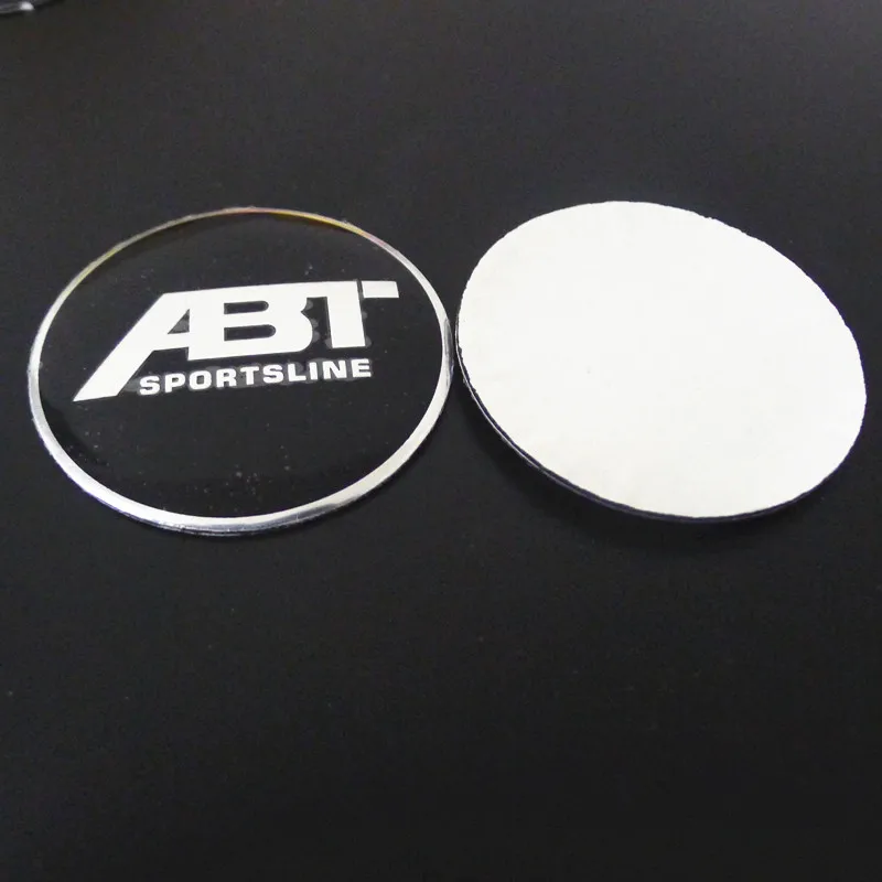 4pcs 56mm For ABT Car Styling Fixing Wheel Center Hub Cap Stickers Badge Emblem Accessories